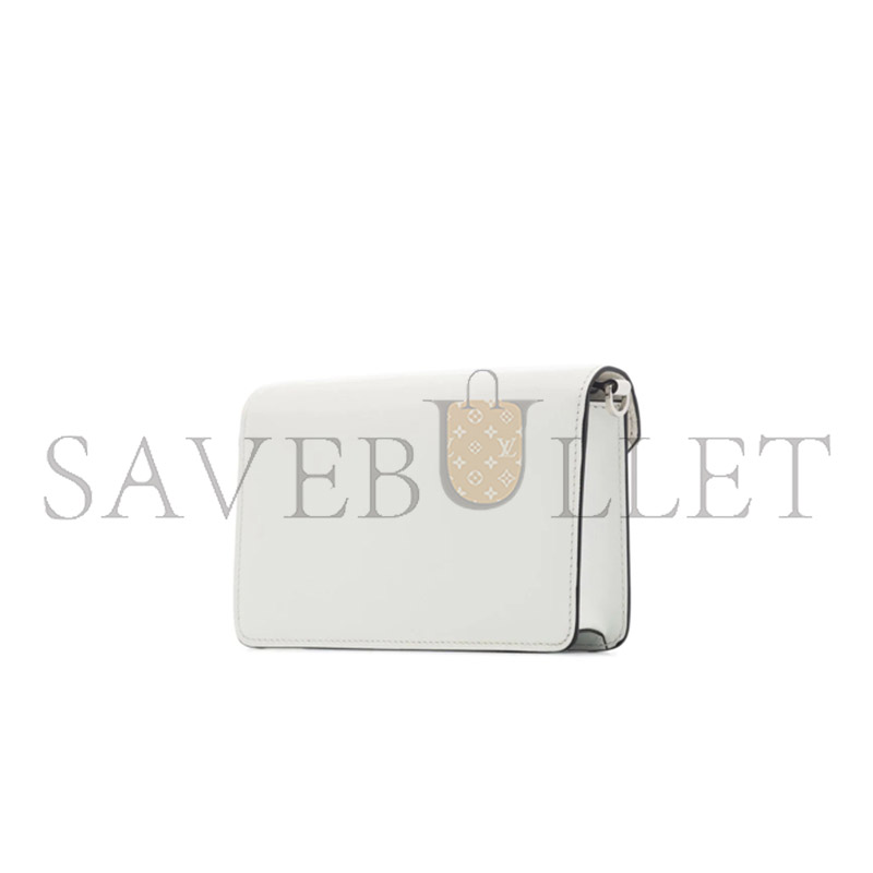 PRADA MINI BORSE FLAP SHOULDER BAG IN WHITE 1BH189 (17*9.5*3.5cm)
